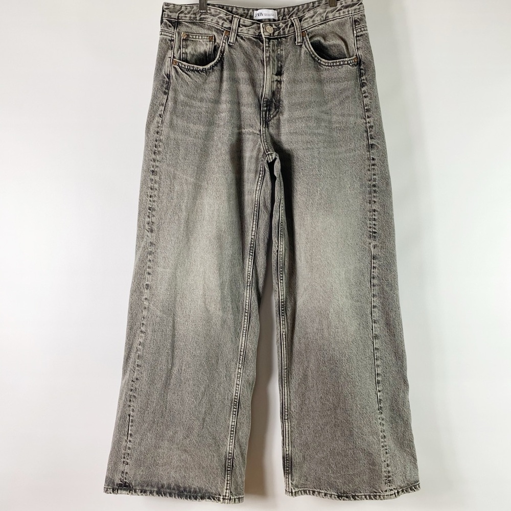 Zara High Rise Y2K Wide Leg Loose Baggy Jeans Women’s Size 12 Jeans 90s Style